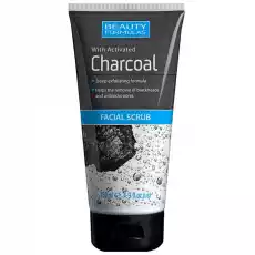 Beauty Formulas Charcoal Facial Scrub oczyszczający peeling do twarzy z aktywnym węglem 150ml Zdrowie i uroda Kosmetyki i akcesoria Pielęgnacja twarzy Peelingi i scruby do twarzy