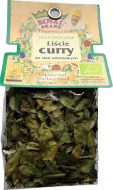 LIŚCIE CURRY BIO 30 g ROYAL BRAND Artykuły Spożywcze Przyprawy