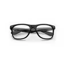 Klasyczne okulary zerówki czarne Nerdy Kujonki NR11 Odzież obuwie dodatki Galanteria i dodatki Okulary