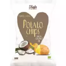 Trafo Chipsy ziemniaczane smażone na oleju kokosowym 100 g Bio Artykuły Spożywcze Słodycze