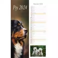 Kalendarz 2024 Pasek Psy Książki Kalendarze