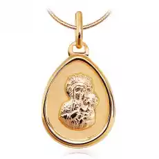medalik maryjny matowany złoto 333pr Biżuteria i zegarki Dewocjonalia