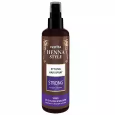 Venita Henna Style Strong utrwalający spray do stylizacji włosów 200ml Zdrowie i uroda Kosmetyki i akcesoria Pielęgnacja i stylizacja włosów Kosmetyki do stylizacji włosów