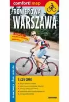 Comfortmap Rowerowa Warszawa 129 000 plan miasta Książki Literatura podróżnicza