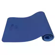 Mata do jogi i ćwiczeń 04 dwukolorowa niebieskobłękitna Sport i rekreacja Siłownia i fitness Joga i pilates
