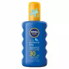 NIVEA Sun Kids Protect Play balsam ochronny w sprayu SPF30 200ml Zdrowie i uroda Kosmetyki i akcesoria Pielęgnacja ciała Opalanie