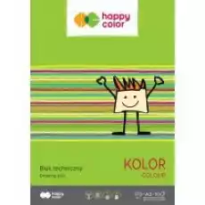 Happy Color Blok techniczny kolorowy A3 170g 10 arkuszy Dla dziecka Artykuły szkolne Bloki i wycinanki