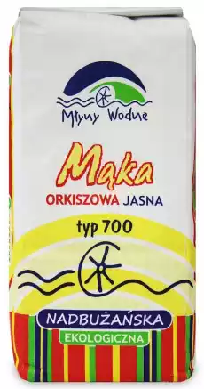 MĄKA ORKISZOWA JASNA TYP 700 BIO 1 kg MŁYNY WODNE Artykuły Spożywcze Zdrowa żywność