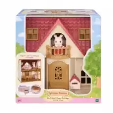 Sylvanian Przytulny domek wiejski z czerwonym dachem Dla dziecka Zabawki Figurki i makiety