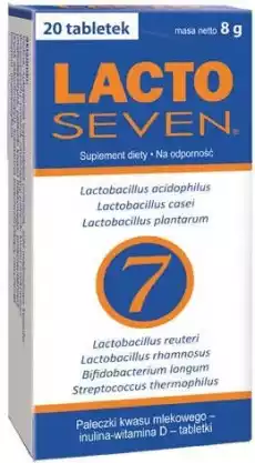 LACTOSEVEN x 20 tabletek Zdrowie i uroda Zdrowie Leki Żołądek i jelita