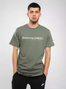 Koszulka TShirt BOR BORCREW 1985 Khaki Odzież obuwie dodatki Odzież męska Koszulki męskie