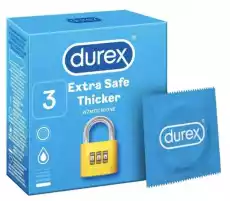 PREZERWATYWA DUREX Extra Safe x 3 sztuki Zdrowie i uroda Zdrowie Antykoncepcja