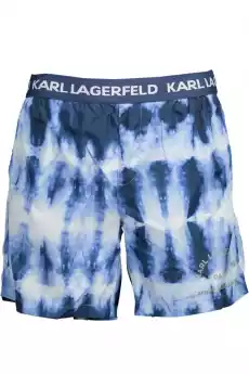 KARL LAGERFELD BEACHWEAR CZĘŚĆ KĄPIELOWA POD MĘŻCZYZNA NIEBIESKA Odzież obuwie dodatki Odzież damska