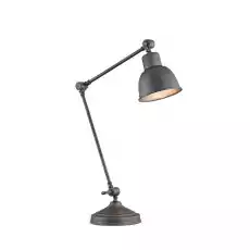 Lampa Biurkowa Eufrat Antracyt Wys 29cm Dom i ogród Wyposażenie wnętrz Oświetlenie Lampy stołowe