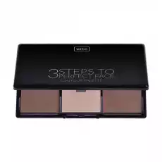 Wibo 3 Steps To Perfect Face Contour Palette paleta do konturowania twarzy Dark 10g Zdrowie i uroda Kosmetyki i akcesoria Makijaż i demakijaż Pudry i róże