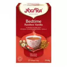 Herbata Spokojny Sen BEDTIME ROOIBOS VANILLA BIO 17 torebek Yogi Tea Artykuły Spożywcze Herbata