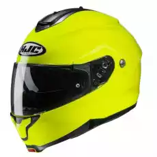 HJC KASK SYSTEMOWY C91 FLUORESCENT GREEN Sport i rekreacja Sporty motorowe Kaski do sportów motorowych