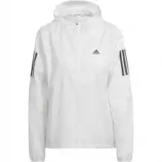 Kurtka wiatrówka damska adidas OWN THE RUN WINDBREAKER biała HB9369 Odzież obuwie dodatki Odzież wierzchnia Wiatrówki