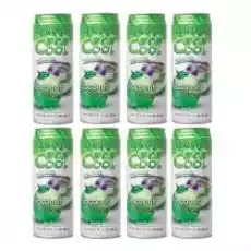 Coco Cool Woda kokosowa Zestaw 8 x 520 ml Artykuły Spożywcze Napoje