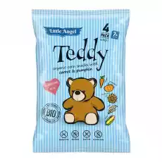 Little Angel Teddy chrupki kukurydziane marchew dynia 4 x 15 g Artykuły Spożywcze Zdrowa żywność