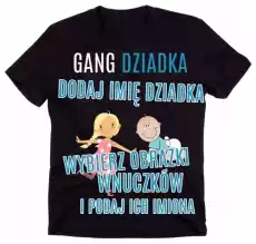 koszulka dla dziadka gang dziadka dodaj imię dziadka oraz wnuczków Odzież obuwie dodatki Odzież męska Koszulki męskie