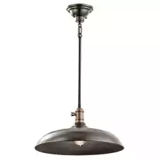 Lampa Sufitowa Wisząca Cobie Brąz 41x20cm Dom i ogród Wyposażenie wnętrz Oświetlenie Lampy sufitowe