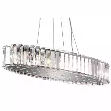 Lampa Sufitowa Crystal Skye L Owal Chrom 134x894x298x1993cm Dom i ogród Wyposażenie wnętrz Oświetlenie Lampy sufitowe