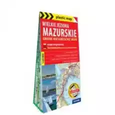 Plastic map Wielkie Jeziora Mazurskie 160 000 Książki Literatura podróżnicza