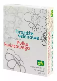 Drożdże selenowe pyłek kwiatowy x 48 kapsułek Zdrowie i uroda Zdrowie Witaminy minerały suplementy diety