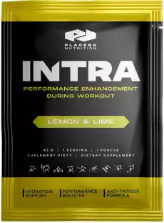 Placebo Nutrition Intra Izotonik Lemon amp Lime 45g Sport i rekreacja Odżywki i suplementy