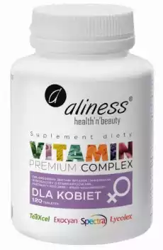 Premium Vitamin Complex dla kobiet 120 tabl Aliness Artykuły Spożywcze