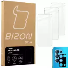 Szkło hartowane Bizon Glass Clear 3 szt obiektyw Oppo Reno 5 4G 5G Telefony i akcesoria Akcesoria telefoniczne Folie ochronne