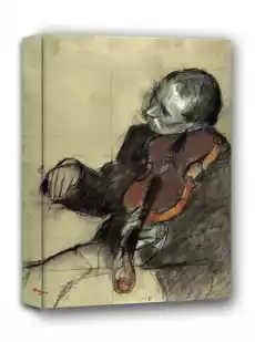 Violinist Study for The Dance Lesson Edgar Degas obraz na płótnie Wymiar do wyboru 20x30 cm Dom i ogród Wyposażenie wnętrz Dekoracja Obrazy i plakaty