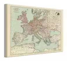 Stanfords Mapa Europy 1928 obraz na płótnie Dom i ogród Wyposażenie wnętrz Dekoracja Obrazy i plakaty