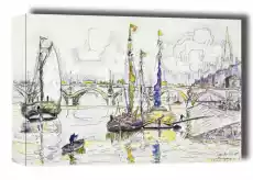 The port of Bordeaux Paul Signac obraz na płótnie Wymiar do wyboru 30x20 cm Dom i ogród Wyposażenie wnętrz Dekoracja Obrazy i plakaty