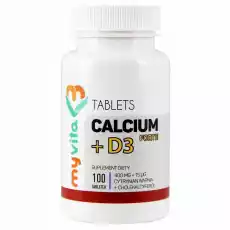 Calcium D3 Forte Cytrynian Wapnia 100 Tabletek MyVita Artykuły Spożywcze