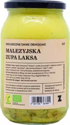 MALEZYJSKA ZUPA LAKSA BIO 900 ml ZAKWASOWNIA Artykuły Spożywcze Gotowe dania