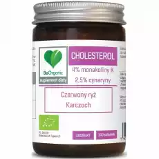 CHOLESTEROL Czerwony Ryż Karczoch Bio 100 Tabletek BeOrganic Artykuły Spożywcze