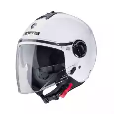 CABERG KASK OTWARTY JET Z BLENDĄ RIVIERA V4X BIAŁY Motoryzacja Sporty Motorowe Ochrona Głowy Kaski