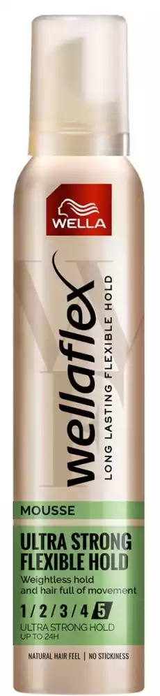 Wella Wellaflex Flexible pianka do włosów 200ml Zdrowie i uroda Kosmetyki i akcesoria Pielęgnacja i stylizacja włosów Kosmetyki do stylizacji włosów