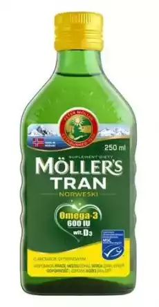 TRAN Mollers cytrynowy 250ml Zdrowie i uroda Zdrowie Witaminy minerały suplementy diety