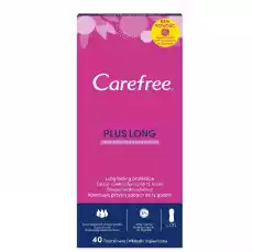 Carefree Plus Long wkładki higieniczne Light Scent 40szt Zdrowie i uroda Kosmetyki i akcesoria Pielęgnacja ciała Higiena intymna Środki higieniczne