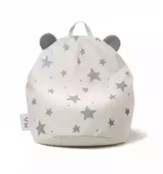 Puf BiNi with Stars Grey Dla dziecka Pokoik dziecięcy