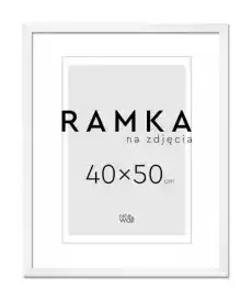 Ramka na zdjęcia 40x50 cm Biała Fotografia Akcesoria fotograficzne Ramki albumy i akcesoria do zdjęć