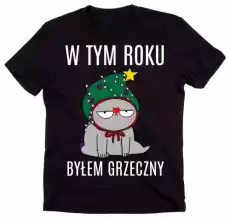 koszulka na święta w tym roku byłem grzeczny Odzież obuwie dodatki Odzież męska Koszulki męskie