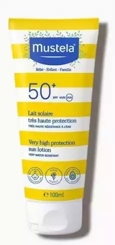 Mustela Sun mleczko przeciwsłoneczne do twarzy i ciała spf 50 100 ml Dla dziecka Akcesoria dla dzieci Pielęgnacja i higiena dziecka Kosmetyki dla dzieci i niemowląt