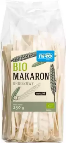 BIO makaron orkiszowy wstążki 250g NIRO Artykuły Spożywcze Makarony