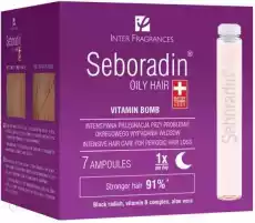 Seboradin Oily Hair Kuracja wzmacniająca i regenerująca włosy 55 ml x 7 amp Zdrowie i uroda