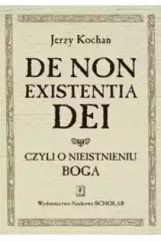 De non existentia Dei czyli o nieistnieniu Boga Książki Audiobooki