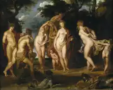 Reprodukcja The Judgement of Paris Peter Paul Rubens Dom i ogród Wyposażenie wnętrz Dekoracja Obrazy i plakaty